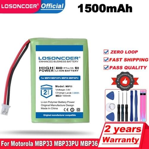 1500mAh Battery for Motorola Baby Monitor MBP33 MBP33PU MBP36 MBP36PU MBP41, MBP41BU, MBP41PU, MBP43, MBP18 MBP43BU MBP27T
