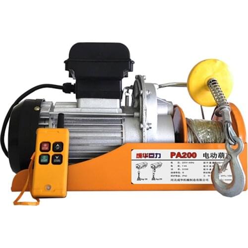 220VPA200-1000kg 12-20M Electric hoist crane electric winch For lifting goods