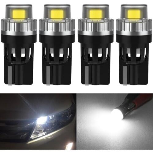 4pcs T10 W5W Led Bulbs 2SMD 2835 White 12V led Car Parking Position Lights Interior Map Dome Lights For Honda Ford Toyota Kia