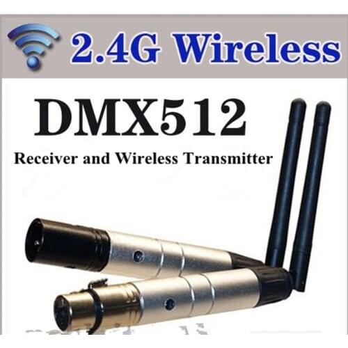 Free shipping!factory Outlet 2.4G 126Ch DMX512 wireless transceiver, DMX signal transmitter