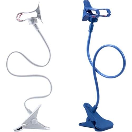 Flexible 360 degrees Clip Mobile Cell Phone Holder Lazy Bed Desktop Bracket Mount Stand