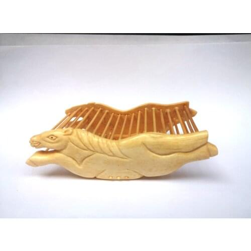 YIZHU CULTUER ART Collection Ancient China Hand Carved Auspicious Horse Cricket Cage Family Decoration