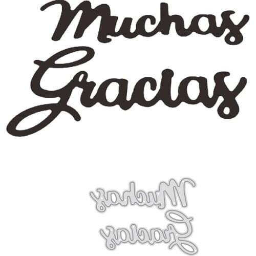 Spainish Dies Cut Scrapbooking Stencil Template for DIY Embossing Paper Photo Album Gift Greeting Cards Making Cutting Dies