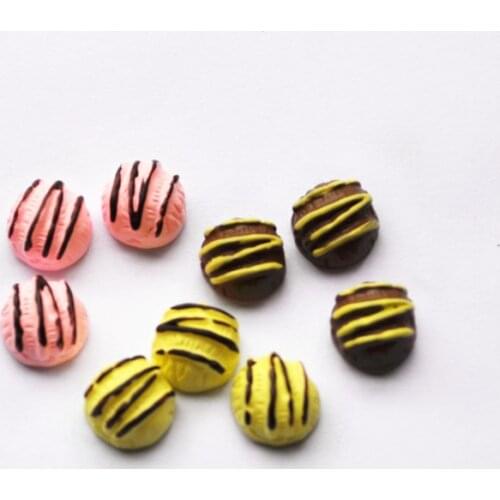 30pcs 12mm DIY Cake Resin Cabochon flat back for diy earring decoration