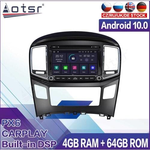 64G Android Radio Tape Recorder Car Multimedia Player Stereo For Hyundai H1 Grand Starex 2015 2014-2018 Head Unit GPS Navigation