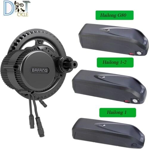 Bafang 48V 750W BBS02B Mid Drive ebike Motor Ebike Conversion Kits with 1000w 48V 52V 14Ah 17.5Ah 19.2Ah 24Ah hailong battery