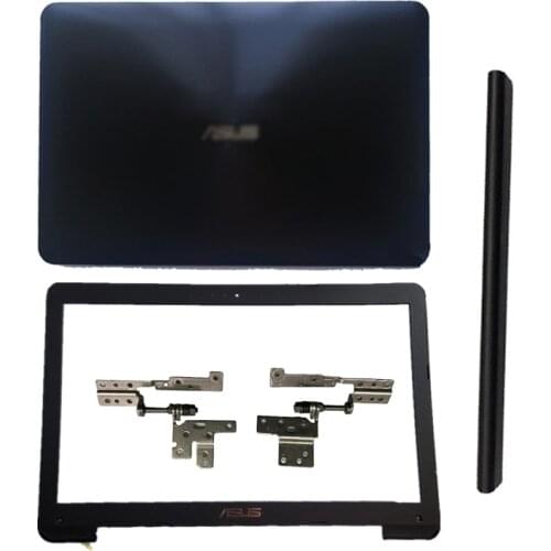 NEW Laptop LCD Back Cover/Front Bezel/LCD Hinges/Hinge Cover For ASUS X554 F554 K554 X554L F554L Plastic Black Top Case