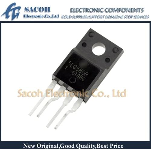 Free Shipping 10Pcs KA5L0380R 5L0380R 5L0380 or KA5M0380R 5M0380R TO-220F-5 3A 800V Power Switch FPS