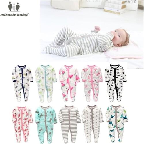100% Cotton Baby Clothes Jumpsuit Long Sleeve Rompers Knitted Footies Pajamas Sleepwear Roupas Outfit Toddler Costume Onesies