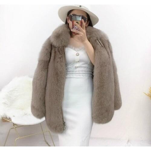 OFTBUY 2020 Luxury Real Fur Coat Winter Jacket Women Natural Fox Fur Thick Warm Outerwear Streetwear New Fashion Brand