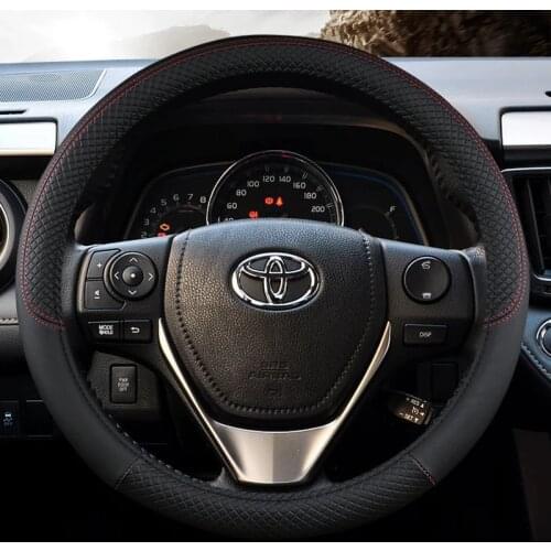 Car Steering wheel braid Car steering wheel cover suitable for toyota Camry chr Auris Yaris Corolla Rav4 prius 30 Celica Aqua