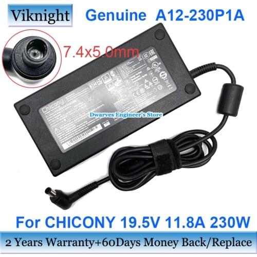 Genuine A230A006L 19.5v 11.8a ac power adapter for MSI G752VY GE63 GE73VR GT72VR VR ONE 7RD-067US Chicony A12-230P1A adapter