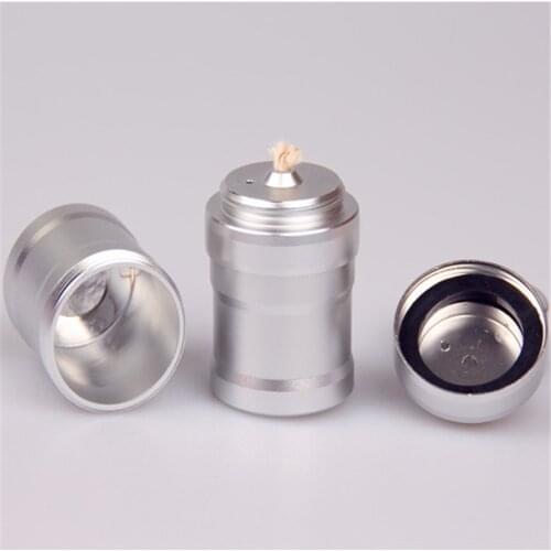 1PCS Portable Mini Metal Alcohol Lamp Portable Liquid Stoves For Outdoor survival Camping Hiking Travel without Alcohol Durable