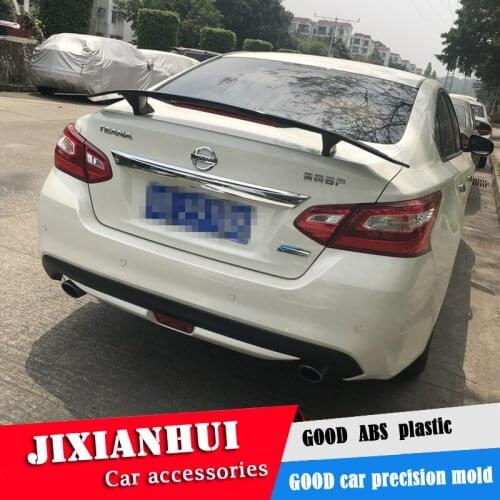For Altima Spoiler 2016-2019 Nissan Altima TF High Quality Spoiler ABS Material Car Rear Wing Primer Color Rear Spoiler