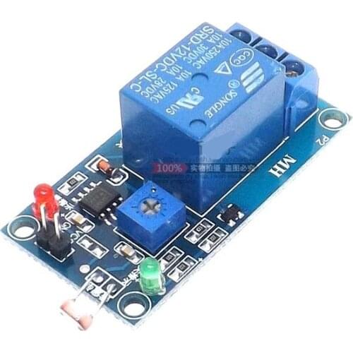 5V 12V Light Photoswitch Sensor Switch LDR Photoresistor Relay Module Light Detection Photosensitive Sensor Board