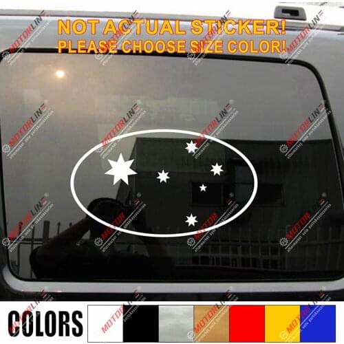 Southern Cross Australia Aussie Oval Decal Sticker Car Vinyl pick size color
