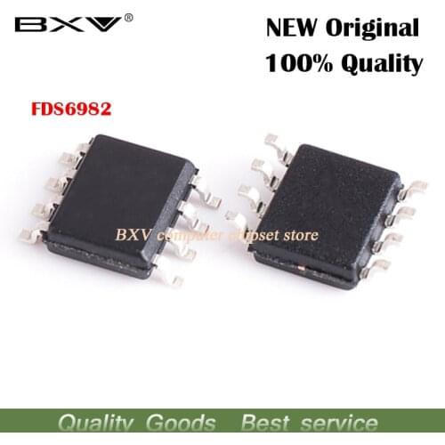 10pcs/lot FDS6982 6982 QFN Dual N-Channel Notebook Supply MOSFET new original free shipping laptop chip