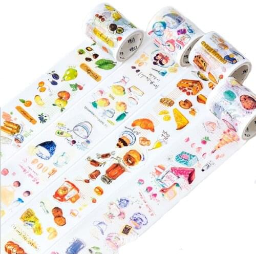 12packs Journal Washi Tape DIY Scrapbooking Sticker Label Kawaii Food travel Masking Tape School Office Supply
