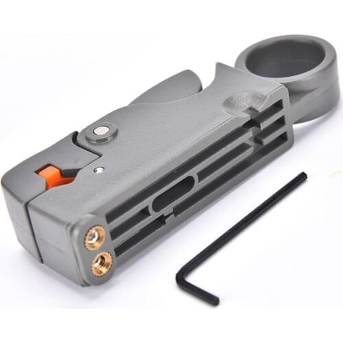 2018 New Household Tool Multifunction Rotary Coax Coaxial Cable Cutter Tool RG58 RG59 RG6 High Impact Material Wire Stripper