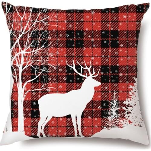 Artinlive New Fashion 45x45cm Super soft Pillowcases Pillow Cases Christmas Print Decorative Sofa Cushion Cover Home Decoration