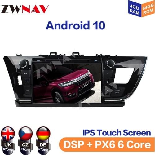 Car DVD Player Android 10 Octa Core Multimedia Player GPS Navigation For Toyota Corolla IHD 2016 Auto Radio Stereo Head Unit DSP