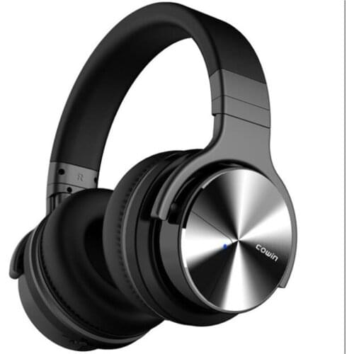 COWIN E7PRO Active Noise Cancelling Headphones Bluetooth Headphones Wireless Headset With Mic Deep Bass Over Ear,Black