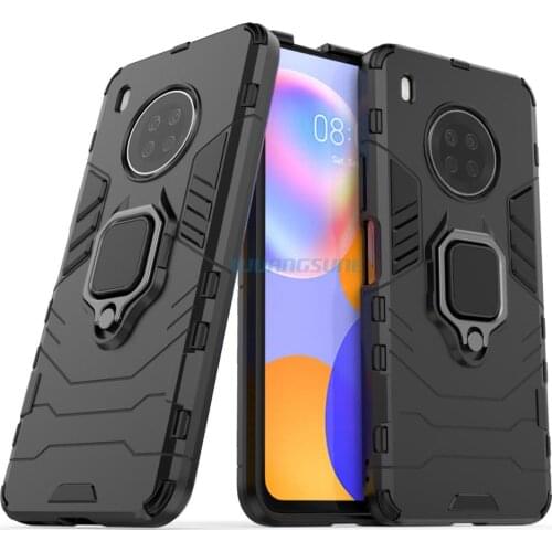 For Huawei Y9A buckle ring phone cases for huawei y9a car bracket anti-fall protection back cover