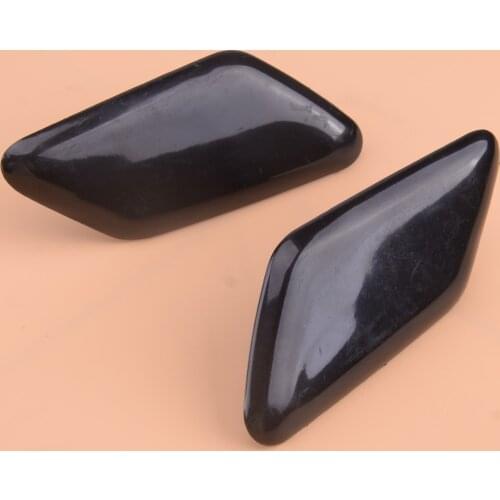 CITALL 39863927 39863944 Car 1 Pair Front Headlight Washer Nozzle Cover Cap Fit For Volvo C30 2010 2011 2012 2013