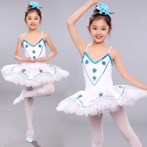 Pancake Tutu Children Ballet Tutu Costume for Kids White Professional Ballet Tutu Dress Girls Vestidos Para Ballet B-6513