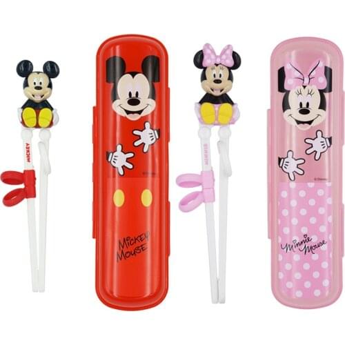 Disney Kids Training Helper Cartoon Portable Children Tableware Learning Training Chopsticks Plastic Enlightenment Chopsticks
