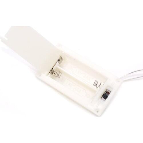 LED warm white lamp square lamp holder two battery box Christmas handicraft DIY scene layout lamp accessories