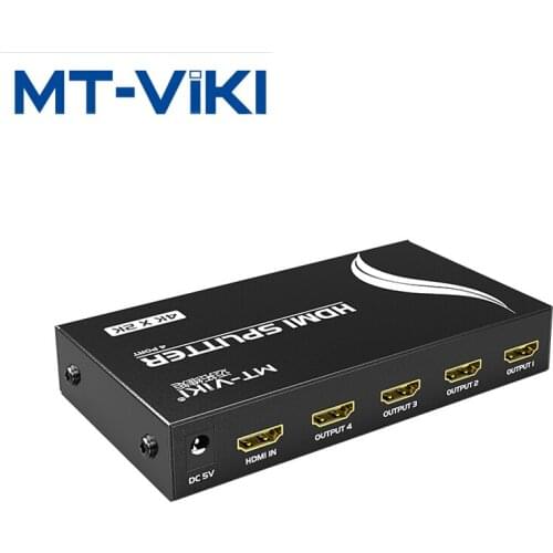 MT-VIKI 4 port HDMI splitter 1 in4 out HD synchronous output of the support 3D support 4K*2K MT-SP144
