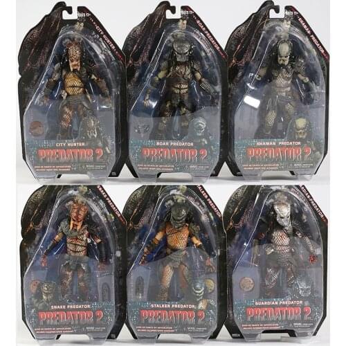 NECA AVP Alien vs. Predator Classic Celtic Scar Falconer Warrior Shaman Boar City Hunter 7" Action Figure Collectible Model Toy