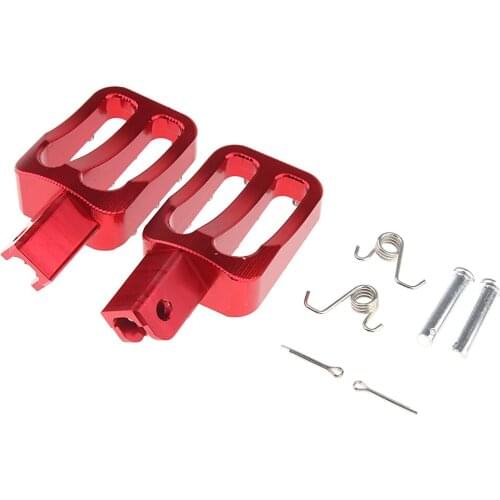 2pcs CNC Racing Footpegs Foot Pegs For Pit Bike XR50 CRF50 XR SDG SSR Red