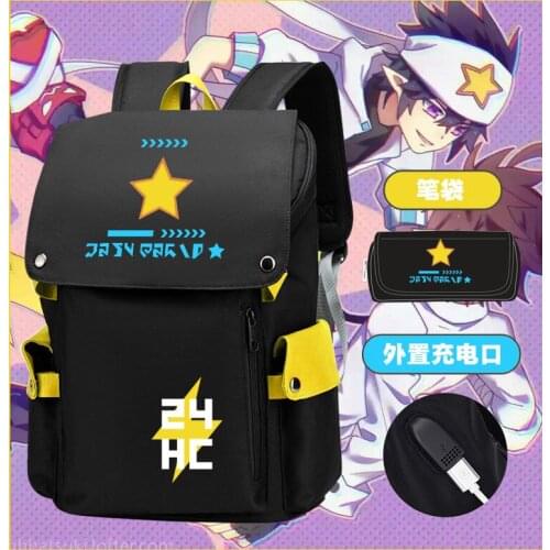Anime Aotu World Ray Anmicius Backpack School Shoulder Bag Black Plush Cartoon Bag Cosplay Bags Gifts Anime Aotu World Computer