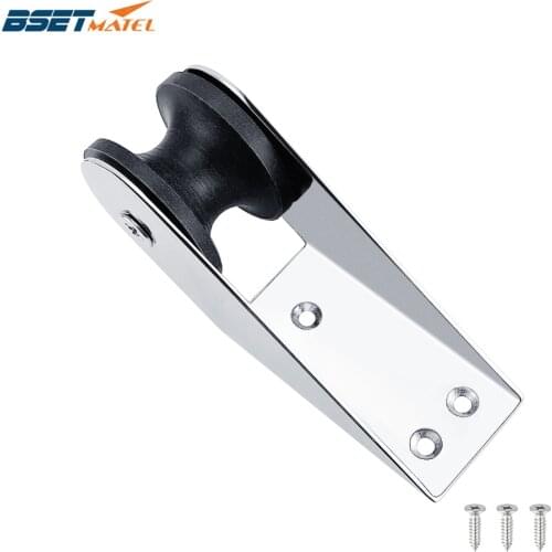Stainless Steel 316 Heavy Duty Bow Anchor Roller Fixed Anchor Fairlead Marine Boat Docking Nylon Roller Chock Accessories