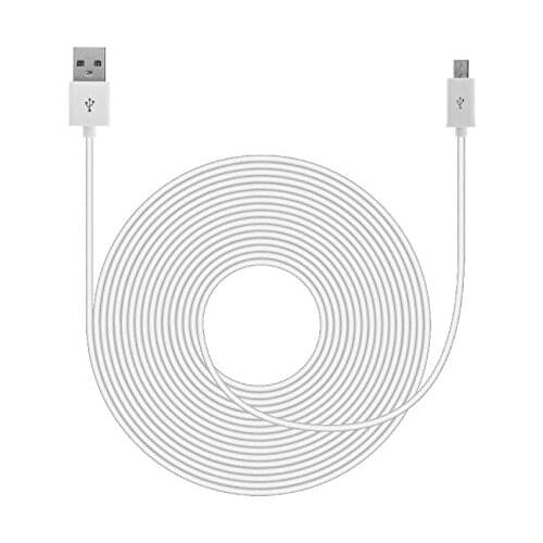 16.4ft Power Extension Cable for Wyze Cam Pan, Kasa Cam, Blink, Yi Camera, Oculus Go, Echo Dot,, Netvue, Super SecurityCamera