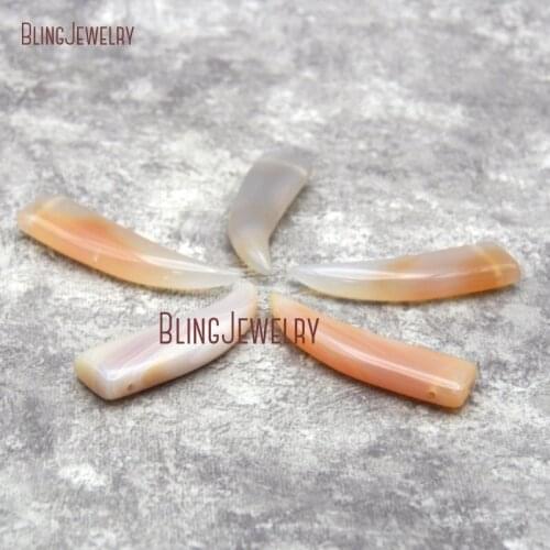 Gorgeous Horn Chalcedony Agates Pendant Horn Tusk Pendant Stone Pendant Top Drilled HolePM28253