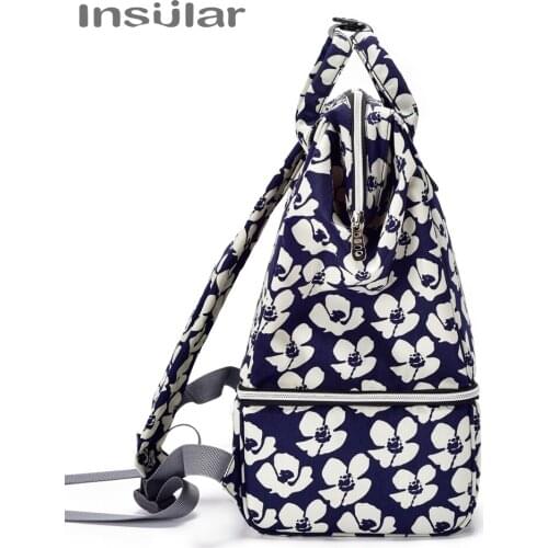 Insular Diaper Bag Waterproof Mother Shoulder Bag Fashion Baby Nappy Bags Maternity Baby Stroller Bag Backpack Mummy Handbag