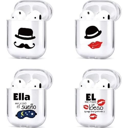 Safety Buckle ProtectiveTransparent Hard Wireless Earphone Case For iPhone AirPods 1 2 Pro Accessories Charging Earphone Coque