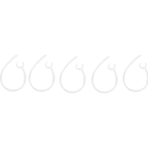 5x Universal Small Clamp Bluetooth Ear Hook Loop Clip Replacement Clear