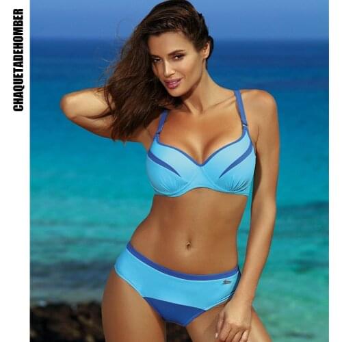 2021 Sport Print Bikini Set Swimwear Women Summer Pure Color Backless Brazilian Swimsuit Bathing Suit Beach Wear Clothing BIKINI