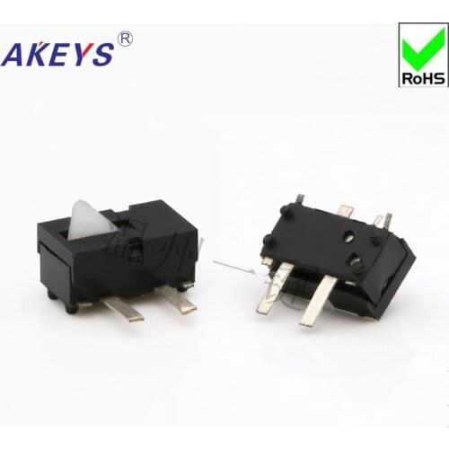 10pcs KFC-V2-07 edge two-foot limit switch stroke micro-motion reset game switch detection button switch