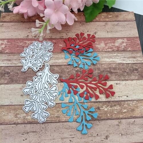 2021 New 2Pcs/Lot Branches Metal Cutting Dies Stencil Die Cut Scrapbooking Craft Stamps