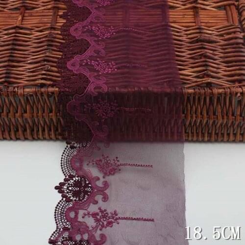 30Yards Top Quality Lace Ribbon Embroidered Mesh Tulle Lace Trims DIY Patchwork Handmade Sewing Material Accessories