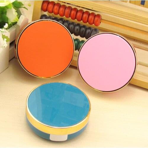 5pcs New ABS round Smooth surface Three color contact lens case Travel Container Holder Storage Soaking Box Case Nursing box