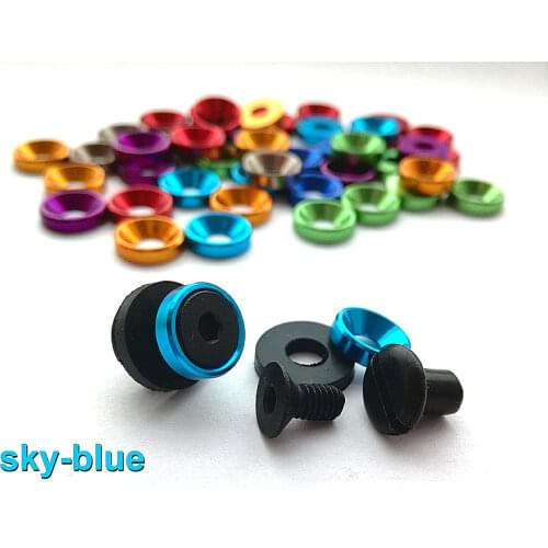 7.5mm x 5mm Sky-blue Color Kydex Holster SUS304 screw knife scabbard chicago screw Suitable for Tek lok buckle screw DIY