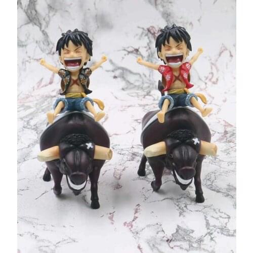 Anime One Piece Monkey D Luffy Bull GK Statue Collectible Figure Model Toy 12CM