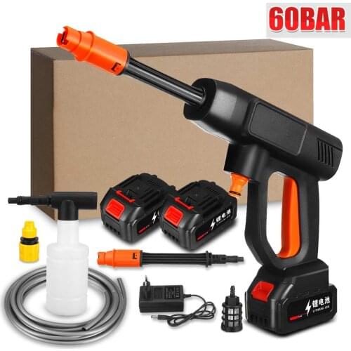 70Bar 1500W Car Washer High Pressure Self priming Wireless Car Wash Water GunFoam Generator For car washing For Makita Battery