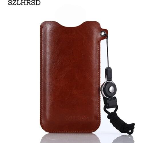 SZLHRSD for Nokia 6 2018 Mobile Phone Bag Case Hot selling slim sleeve pouch cover + Lanyard